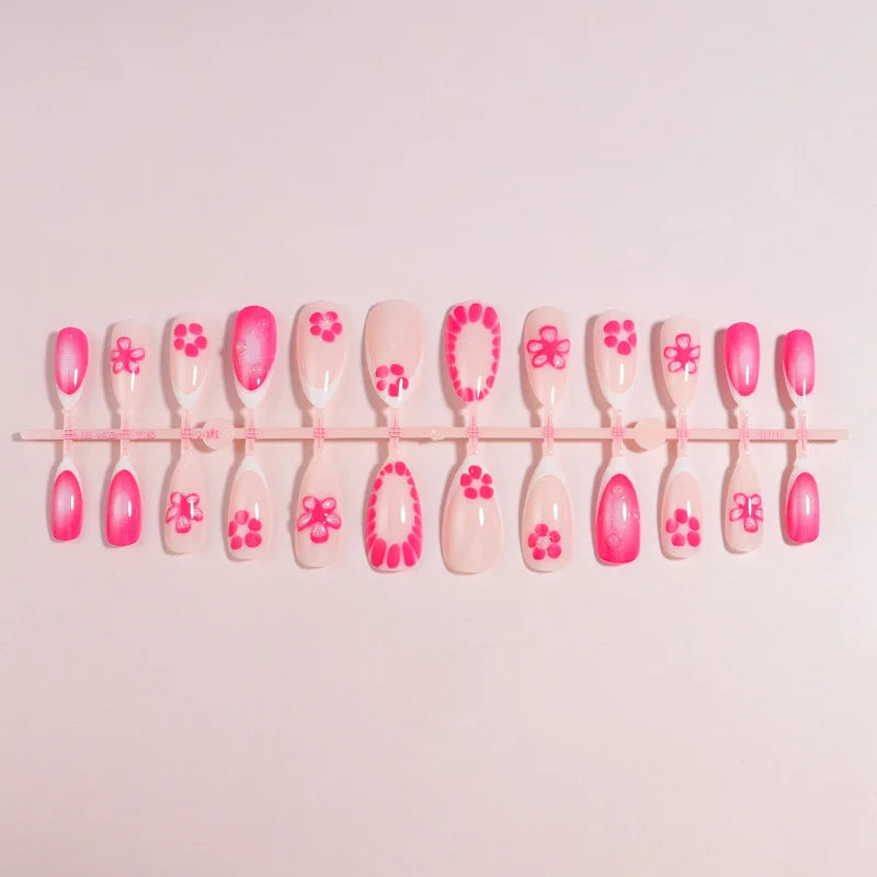 Nail Art Kit 12-Piece Press-On Long-Lasting Wear