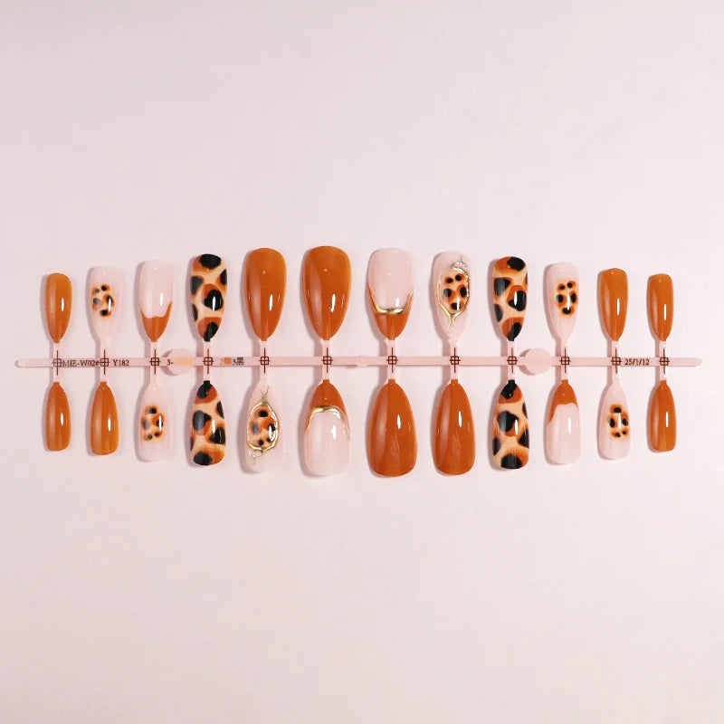 Nail Art Kit 12-Piece Press-On Long-Lasting Wear