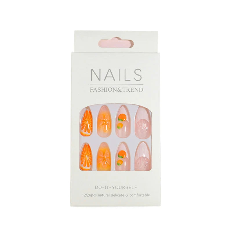 Nail Art Kit 12-Piece Press-On Long-Lasting Wear