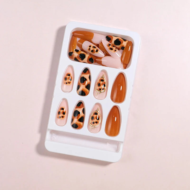 Nail Art Kit 12-Piece Press-On Long-Lasting Wear