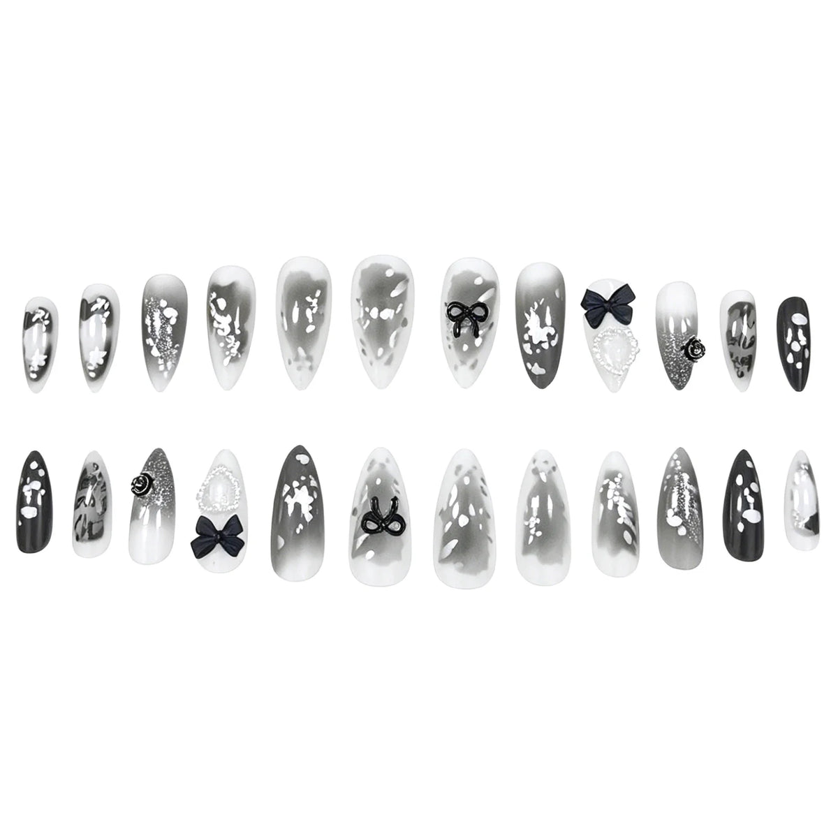 Nail Art Kit 3D Embellishments Set of 24