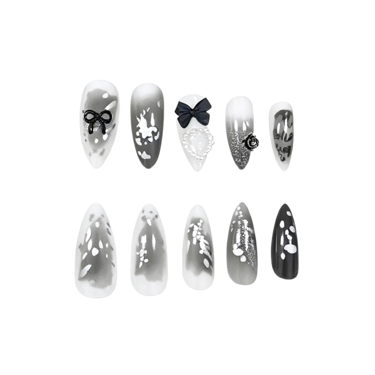 Nail Art Kit 3D Embellishments Set of 24