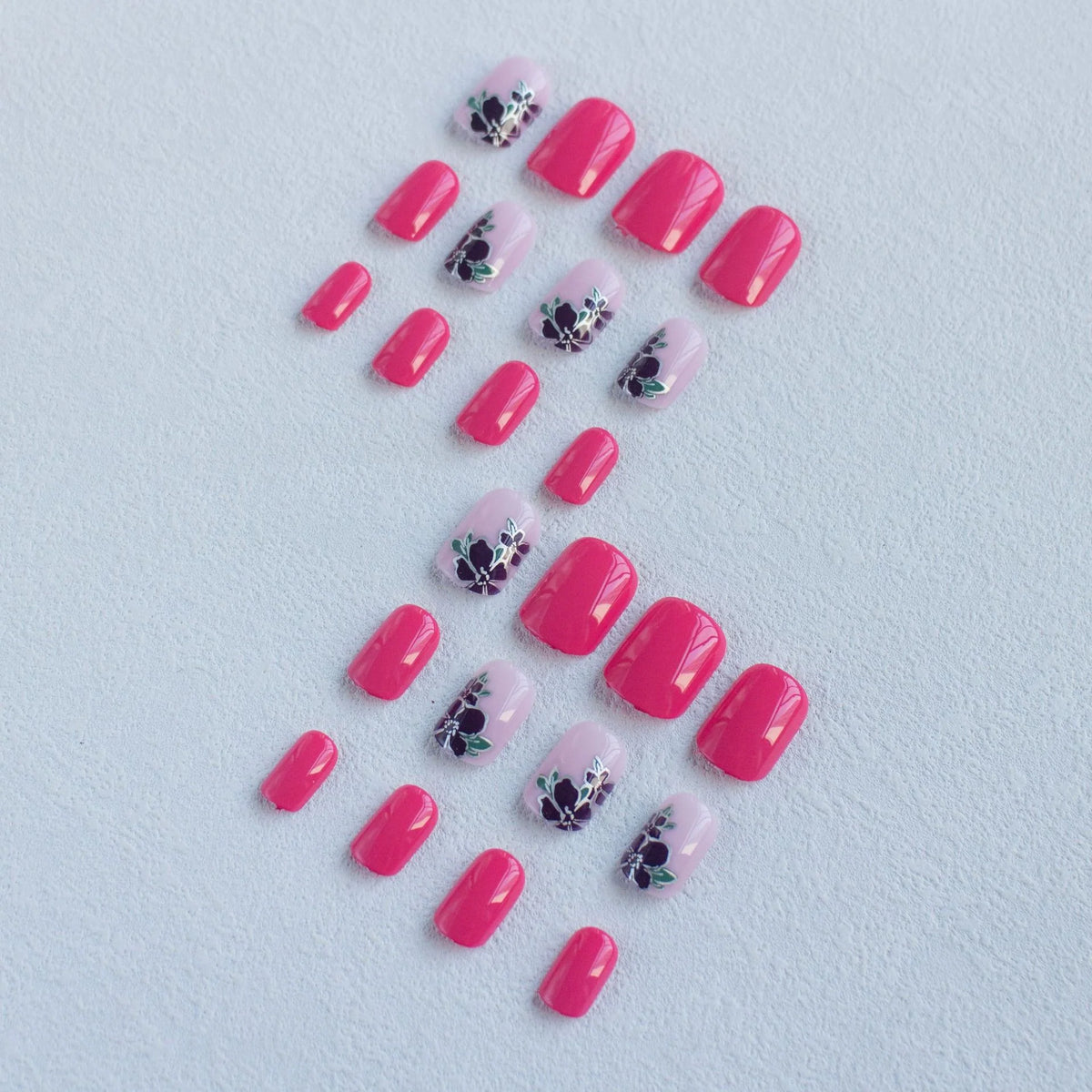 Nail Art Kit Acrylic Floral Designs Brushes & Decals