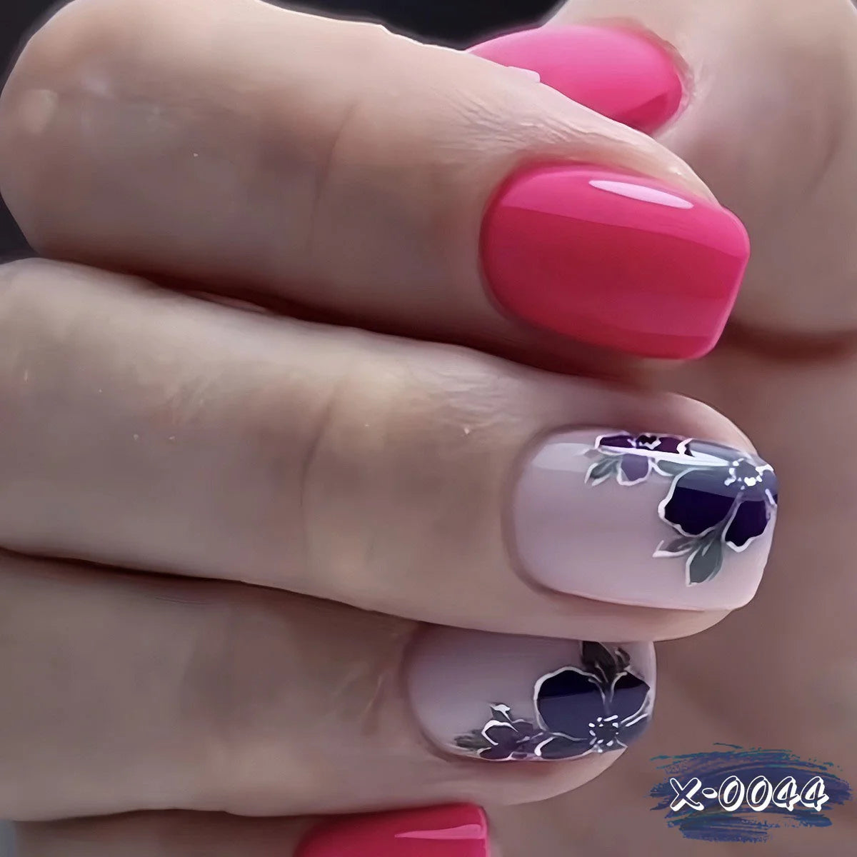 Nail Art Kit Acrylic Floral Designs Brushes & Decals