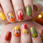 Nail Art Kit Autumn Leaves & Pumpkin Designs