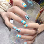 Nail Art Kit Blue & Yellow Gel