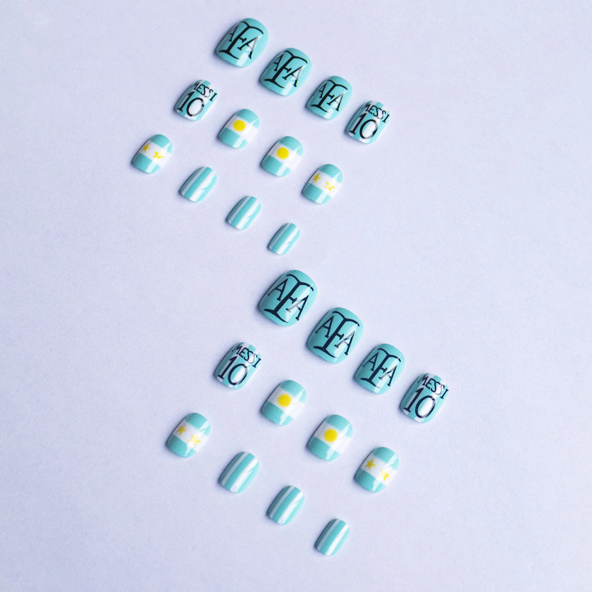 Nail Art Kit Blue & Yellow Gel