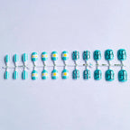 Nail Art Kit Blue & Yellow Gel