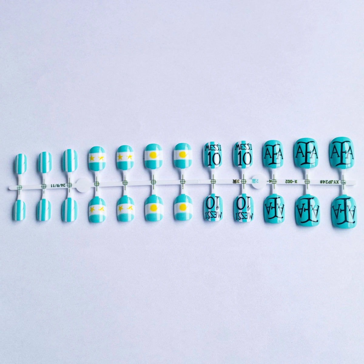 Nail Art Kit Blue & Yellow Gel