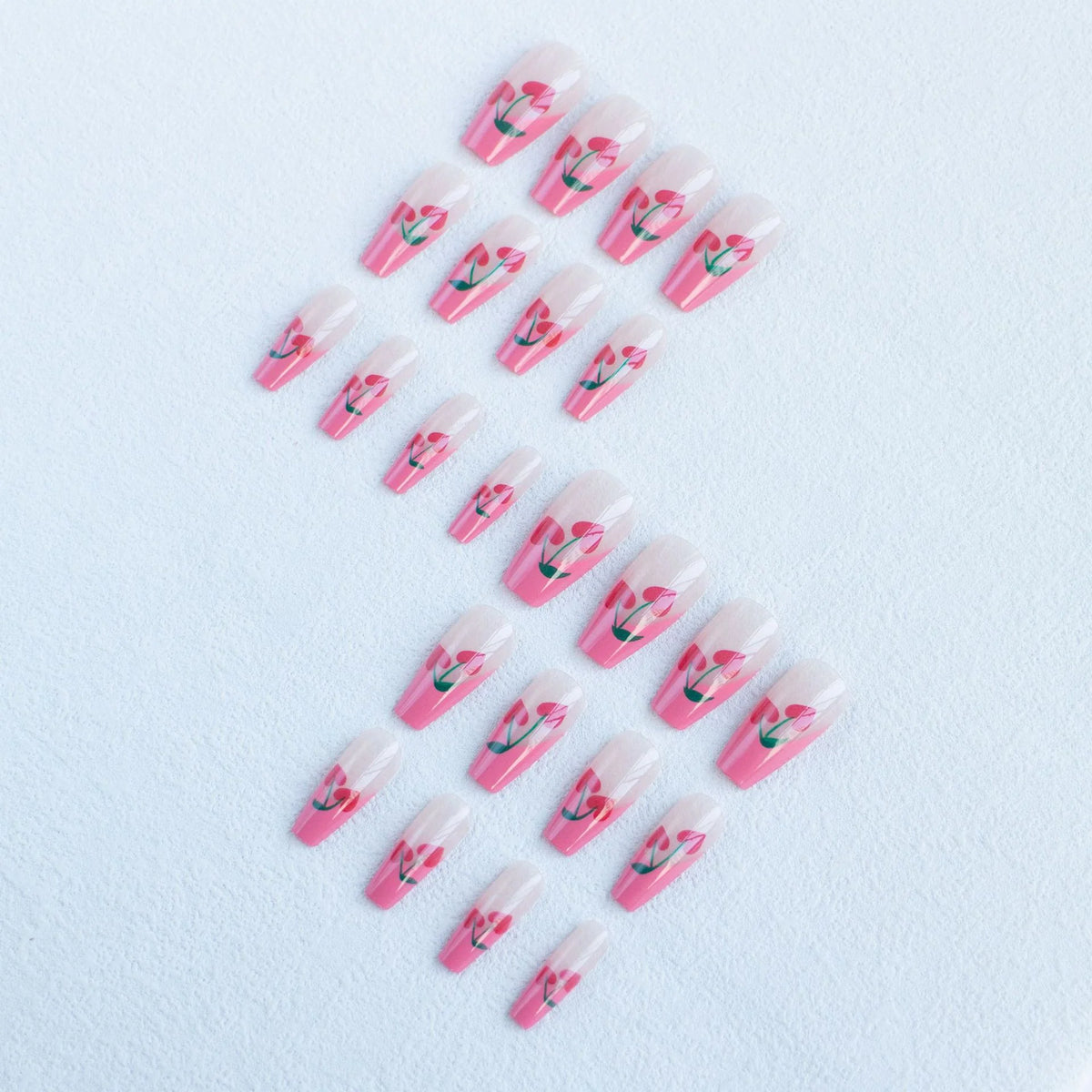 Nail Art Kit Cherry Blossom Polishes Stickers & Tools
