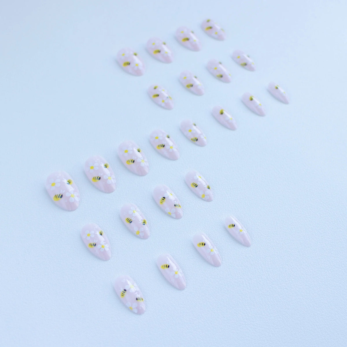 Nail Art Kit Floral & Bee Decals Beginner-Friendly