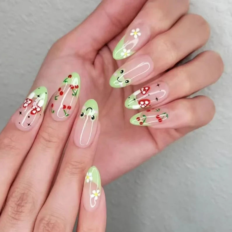 Nail Art Kit Floral Brushes & Stencils