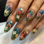 Nail Art Kit Floral Brushes & Stickers Easy Application
