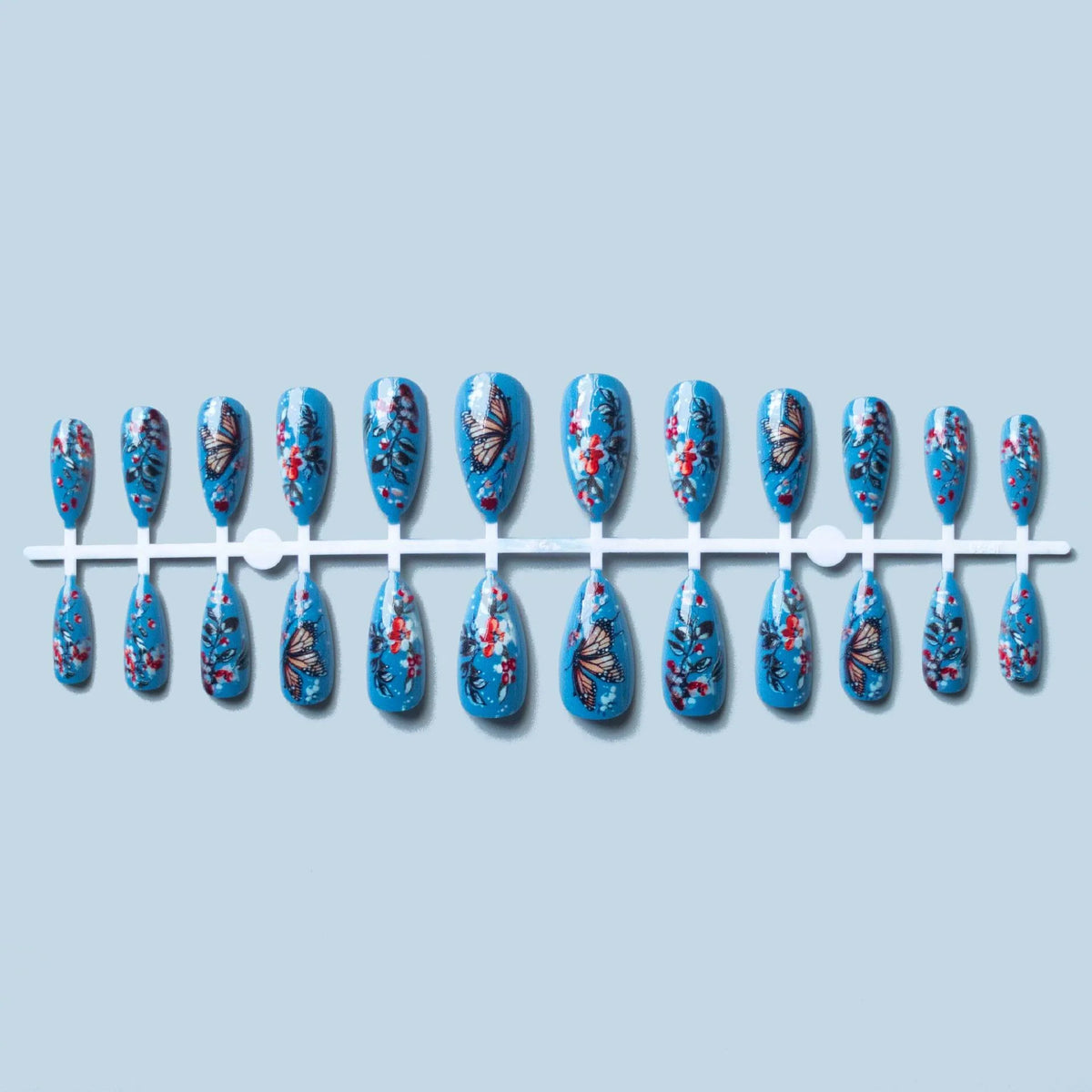 Nail Art Kit Floral & Butterfly Designs Long-Lasting