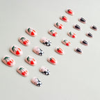 Nail Art Kit Floral & Checker Durable Finish