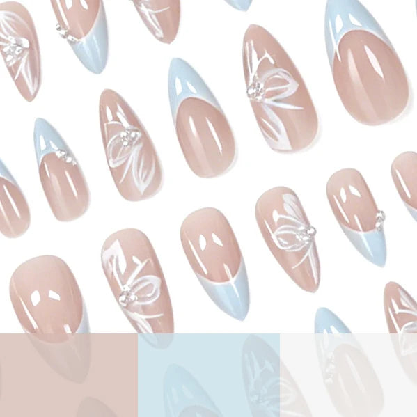 Nail Art Kit Floral Decals 24-Piece Salon-Quality Finish