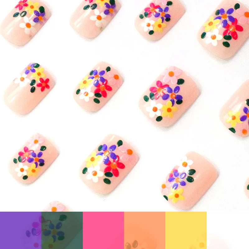 Nail Art Kit Floral Designs DIY Non-Toxic