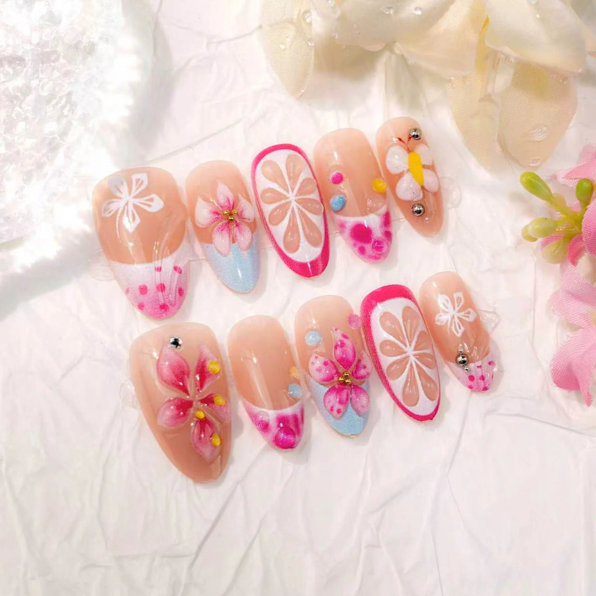 Nail Art Kit Floral Designs & Easy Application