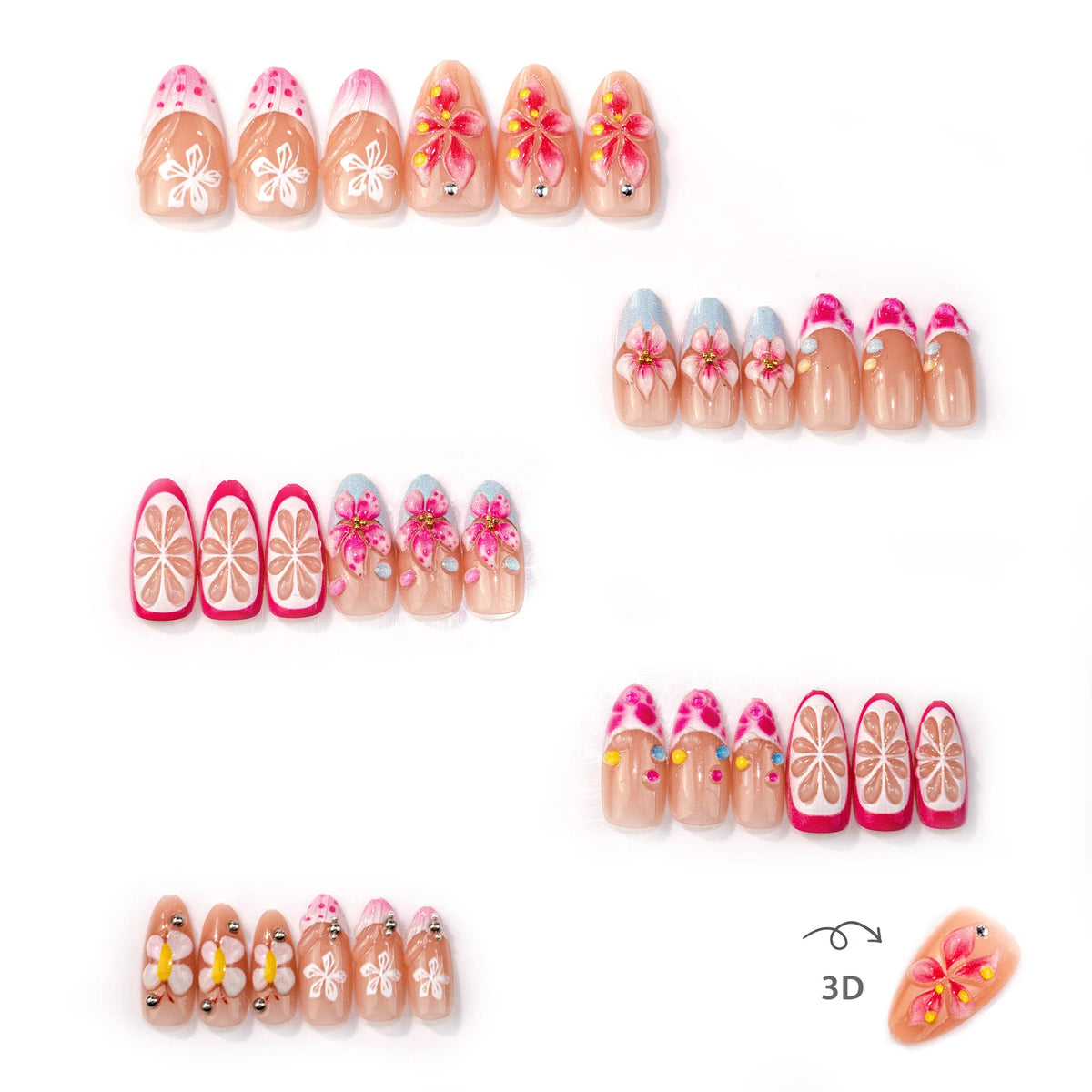 Nail Art Kit Floral Designs & Easy Application