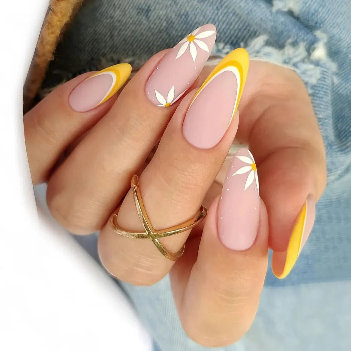 Nail Art Kit Floral Designs Long-Lasting Glossy Finish