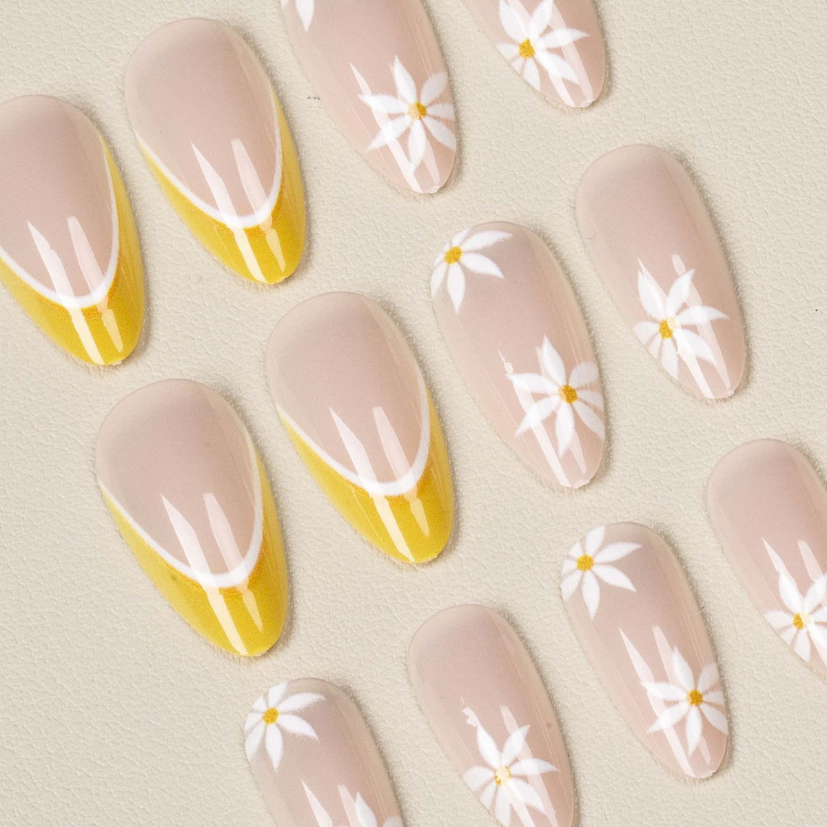 Nail Art Kit Floral Designs Long-Lasting Glossy Finish