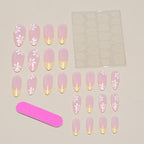 Nail Art Kit Floral Designs Long-Lasting Glossy Finish