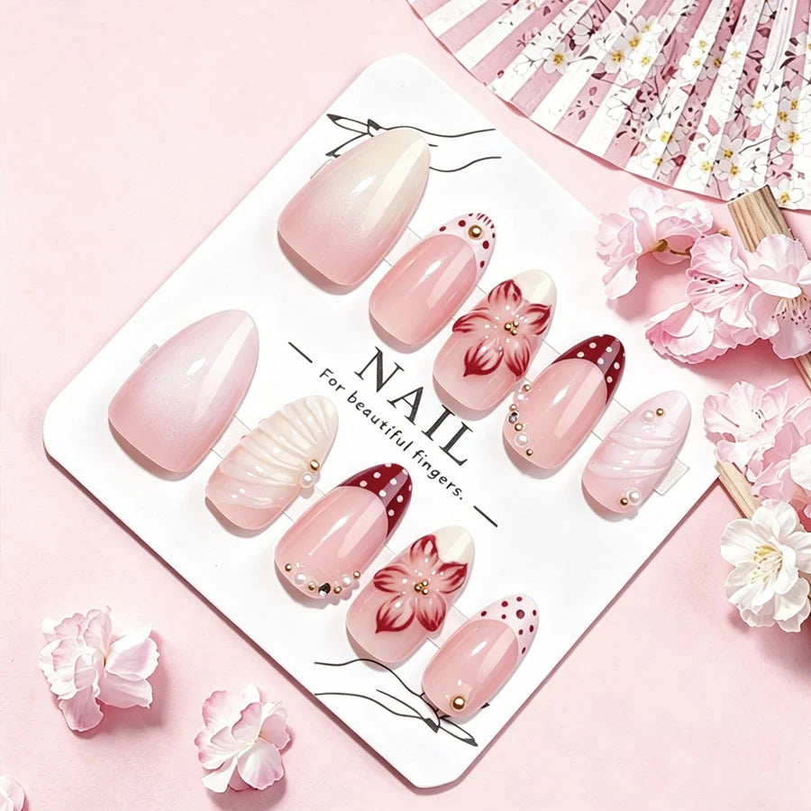 Nail Art Kit Floral Designs Tools & Instructions