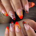 Nail Art Kit Floral & Flame Designs Complete Set