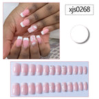 Nail Art Kit Floral & French Tip Long-Lasting