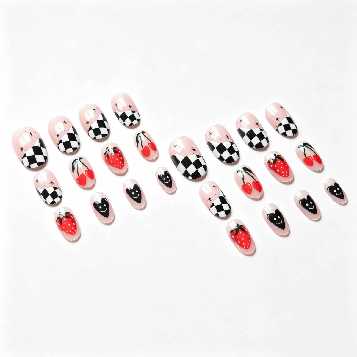 Nail Art Kit Floral & Fruit Designs Easy Application