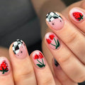 Nail Art Kit Floral & Fruit Designs Easy Application
