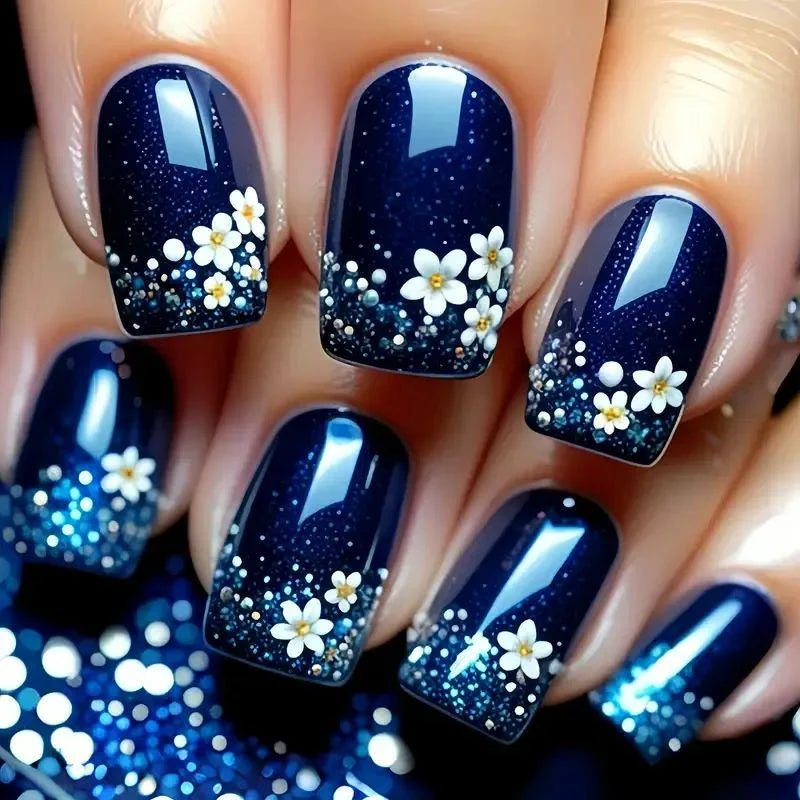Nail Art Kit Floral Gradient Gel Polish & Strips