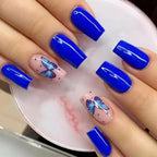 Nail Art Kit Floral Gradient Gel Polish & Strips