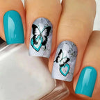 Nail Art Kit Floral Gradient Gel Polish & Strips