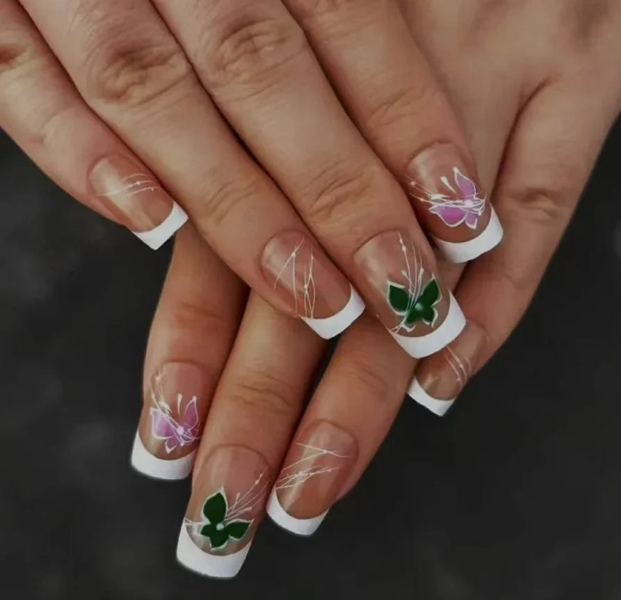 Nail Art Kit Floral Gradient Gel Polish & Tools
