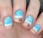 Nail Art Kit Floral Gradient Gel Polish & Tools