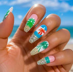 Nail Art Kit Floral Gradient Gel Polish & Tools