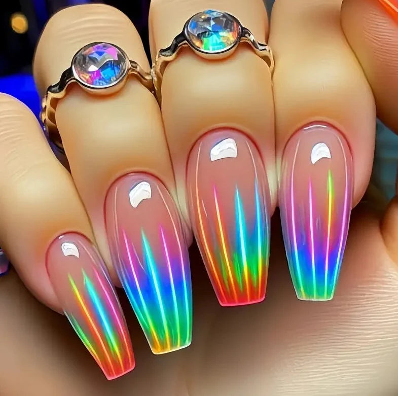 Nail Art Kit Floral Gradient Gel Polish & Tools