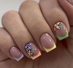 Nail Art Kit Floral Gradient Gel Polish & Tools