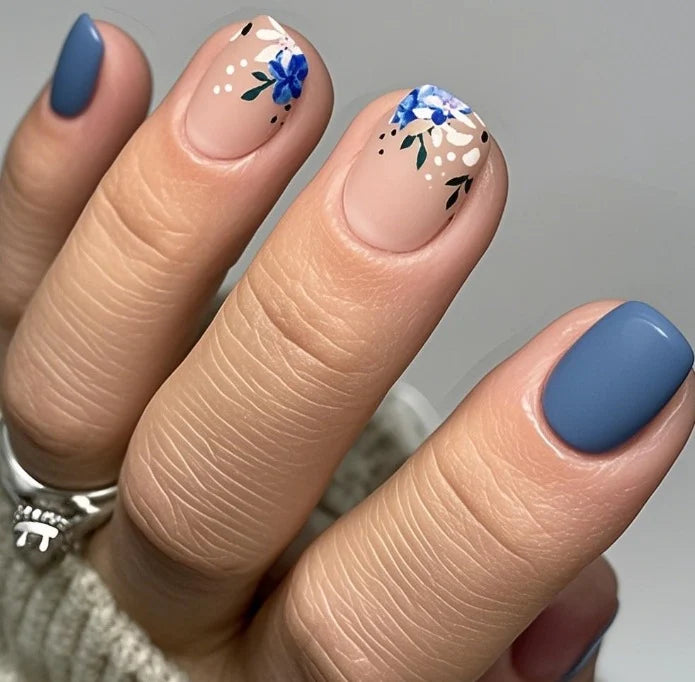 Nail Art Kit Floral Gradient Gel Polish & Tools