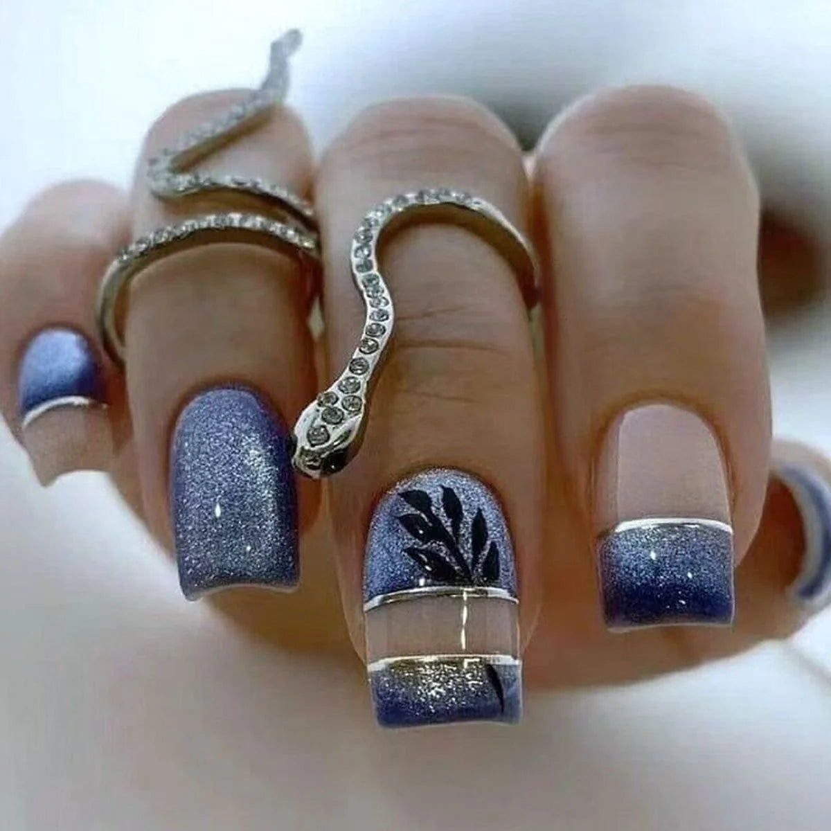 Nail Art Kit Floral Gradient Gel Polish & Tools
