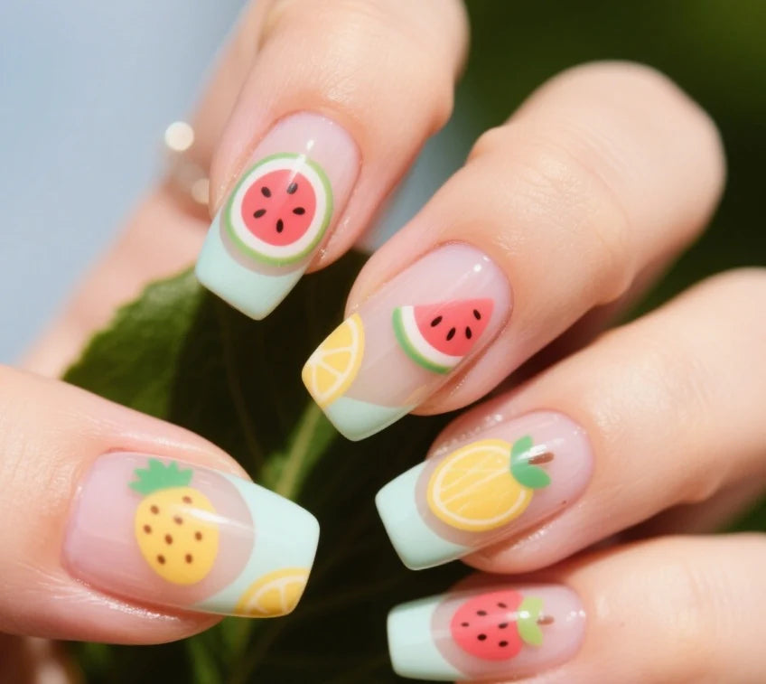 Nail Art Kit Floral Gradient Gel Polish & Tools