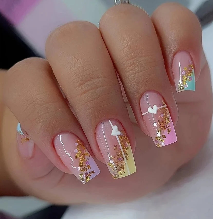 Nail Art Kit Floral Gradient Gel Polish & Tools