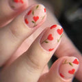 Nail Art Kit Floral Heart Designs Brushes & Stickers