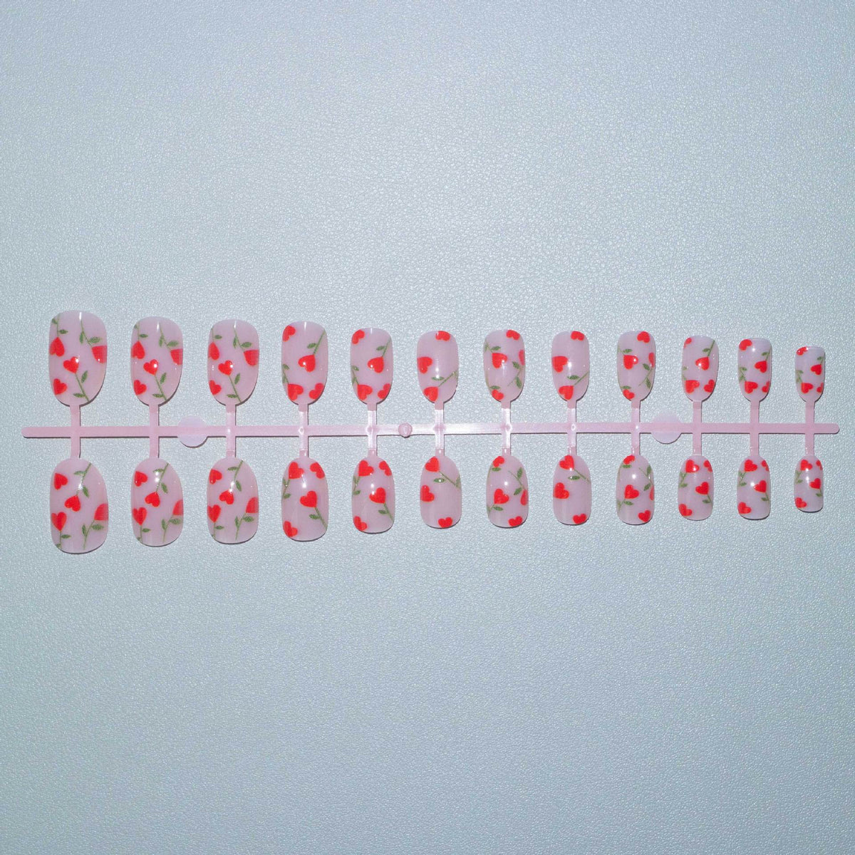 Nail Art Kit Floral Heart Designs Brushes & Stickers