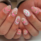 Nail Art Kit Floral Lace Designs Chip-Resistant Gel