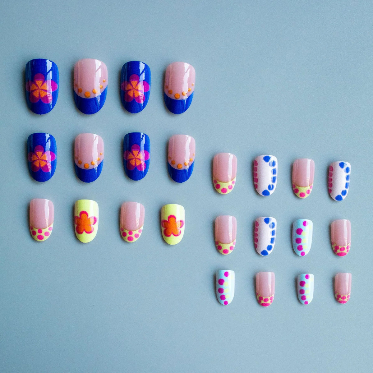 Nail Art Kit Floral Ombre Gel Polish & Tools