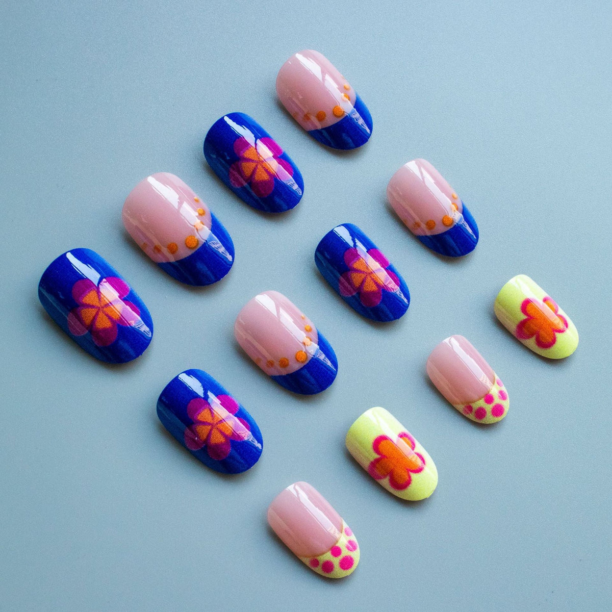 Nail Art Kit Floral Ombre Gel Polish & Tools