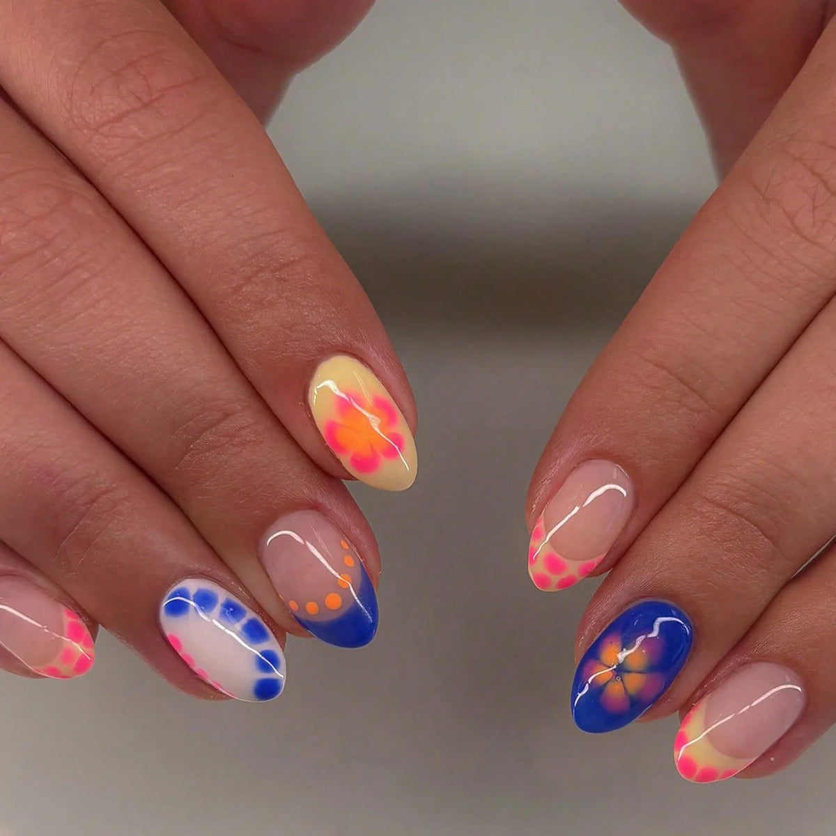 Nail Art Kit Floral Ombre Gel Polish & Tools