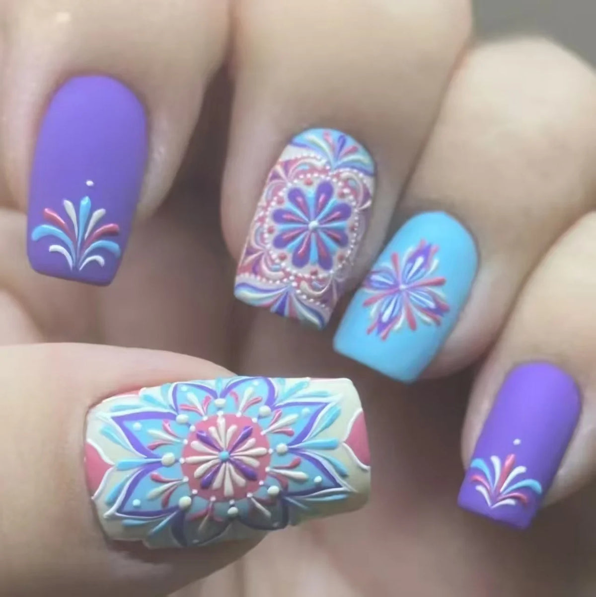 Nail Art Kit Floral Pattern Professional-Grade Easy Application